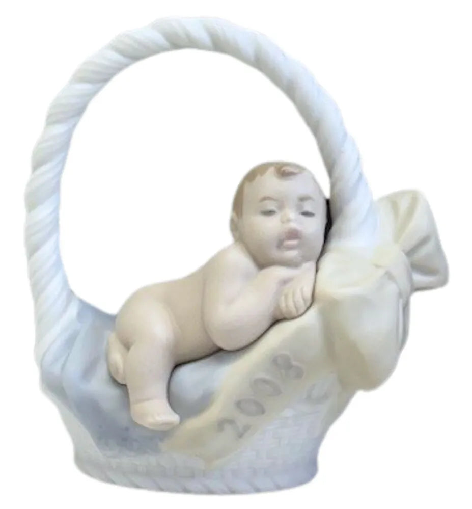 Lladro Christmas Born In 2008 Boy Ornament