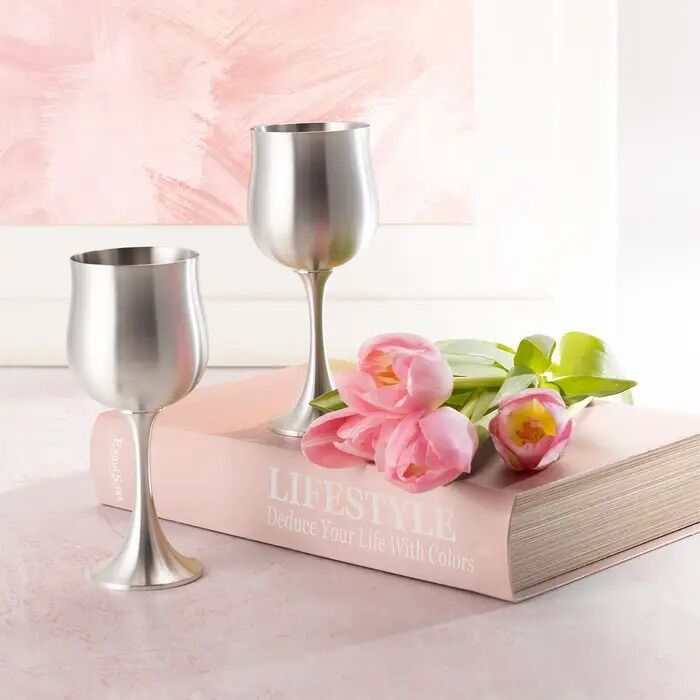 Royal Selangor - Gift-Boxed Tulip Wine Goblet (160mL) Pair