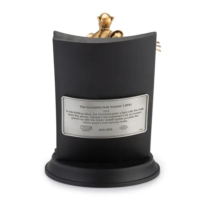 Royal Selangor Marvel - Limited Edition Gilt Wolverine The Incredible Hulk Volume 1 #181