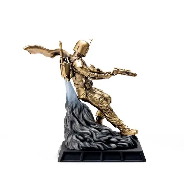 Royal Selangor Star Wars - Limited Edition Gilt Boba Fett Battle Ready Figurine
