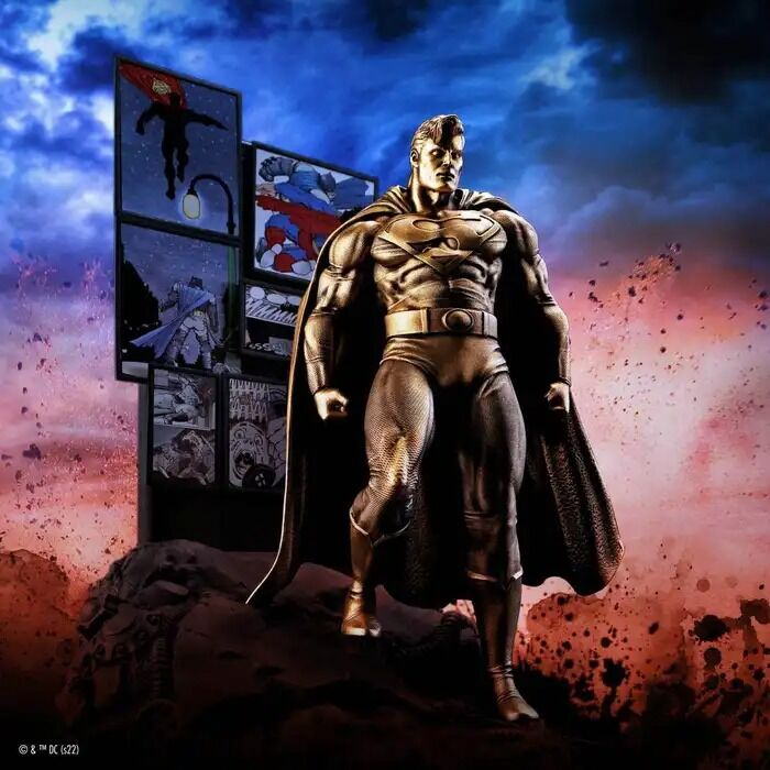 Royal Selangor DC - Limited Edition Gilt Superman The Dark Knight Returns