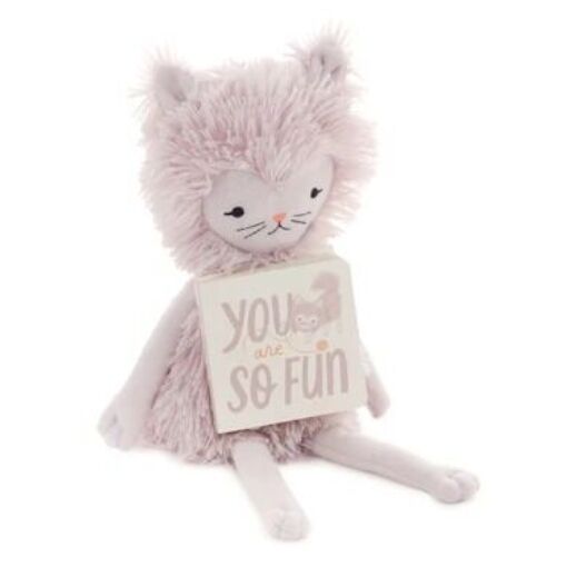 Hallmark Gifts - MopTops - Furry Cat Plush with You Are So Fun Board Book