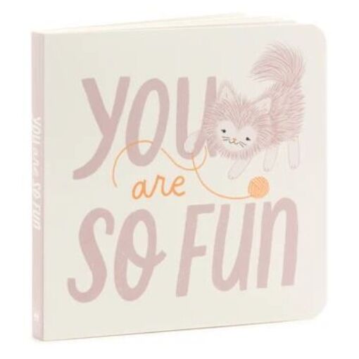 Hallmark Gifts - MopTops - Furry Cat Plush with You Are So Fun Board Book