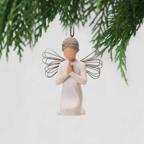 Willow Tree Hanging Ornament - Angel of Prayer