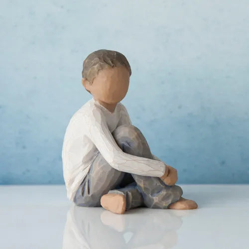 Willow Tree - Roses In The Garden Collection - Caring Child (Darker Skin & Hair)