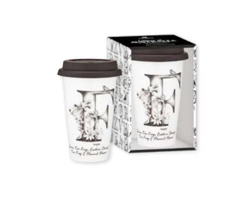 Ashdene Letters of Australia - "F" Travel Mug