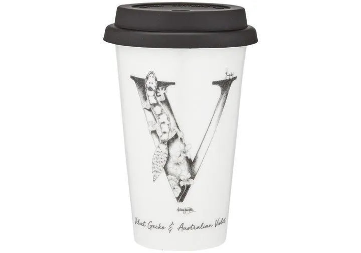 Ashdene Letters of Australia - "V" Travel Mug