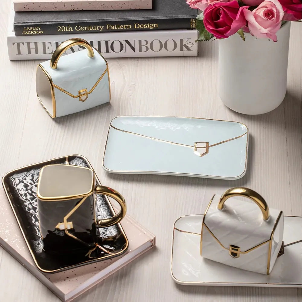 Ashdene Designers Delight - Pale Blue Mug & Plate Set