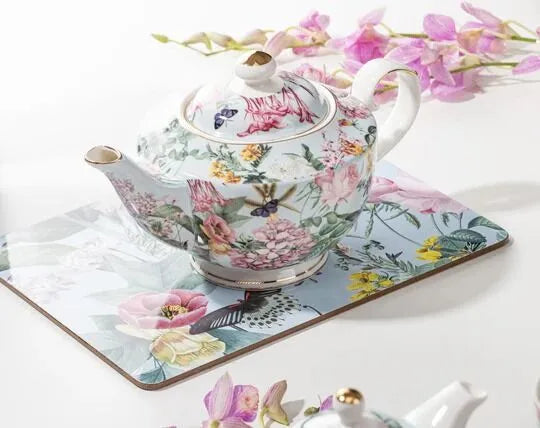 Ashdene Romantic Garden - Teapot & 2 Teacup Set