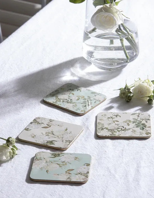 Ashdene Elegant Rose - Coaster 6 Pack - Mint