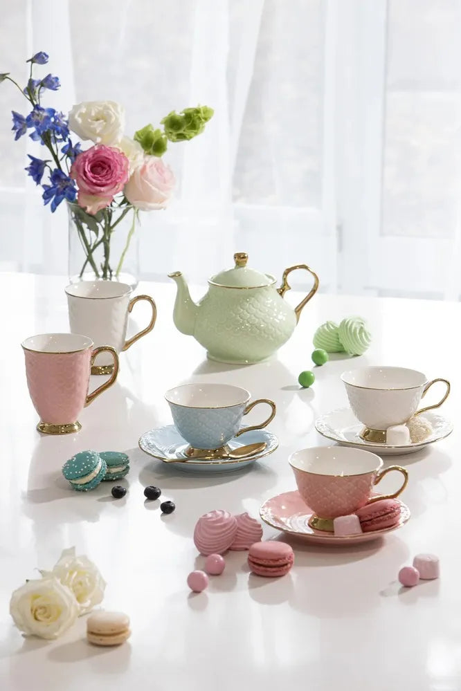 Ashdene Ripple - Cup & Saucer - Blush
