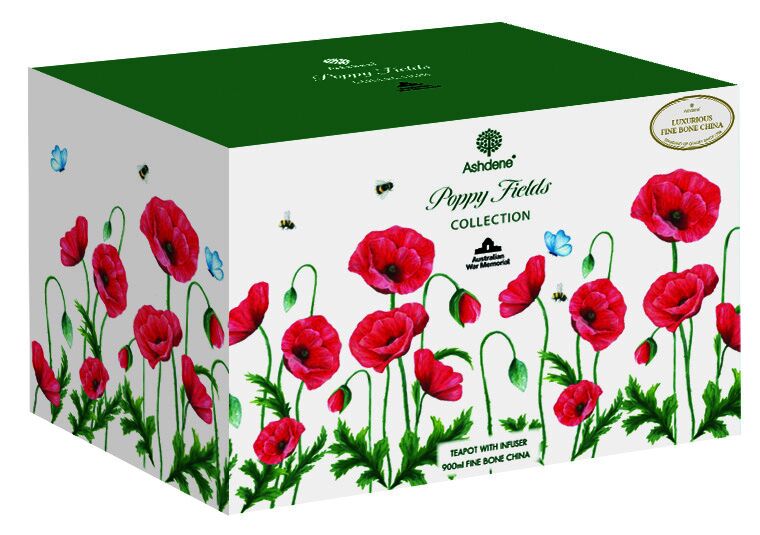 Ashdene Poppy Fields - Infuser Teapot