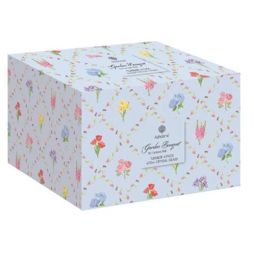 Ashdene Garden Bouquet - Crystal Tumblers (Pack of 4)