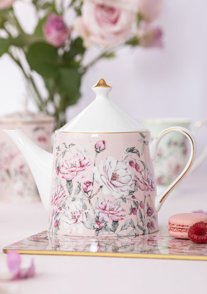 Ashdene Raspberry Rose - Infuser Teapot