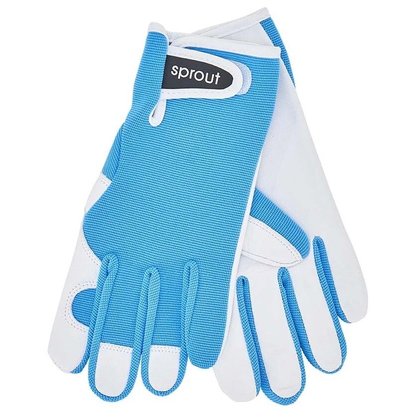 Sprout Goatskin Gardening Gloves - Sky