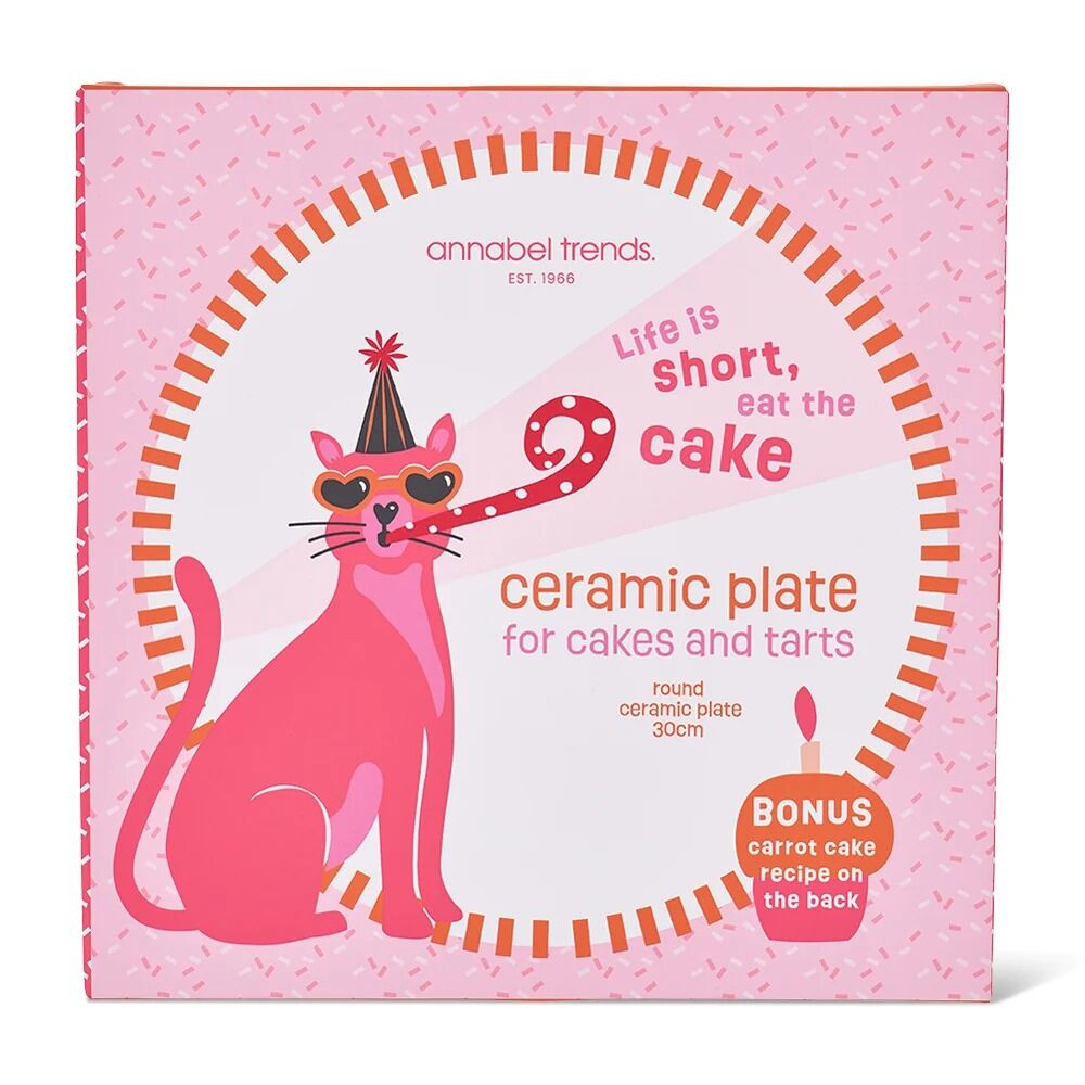 Annabel Trends Serving Plate - Life Is Short, Eat The Cake