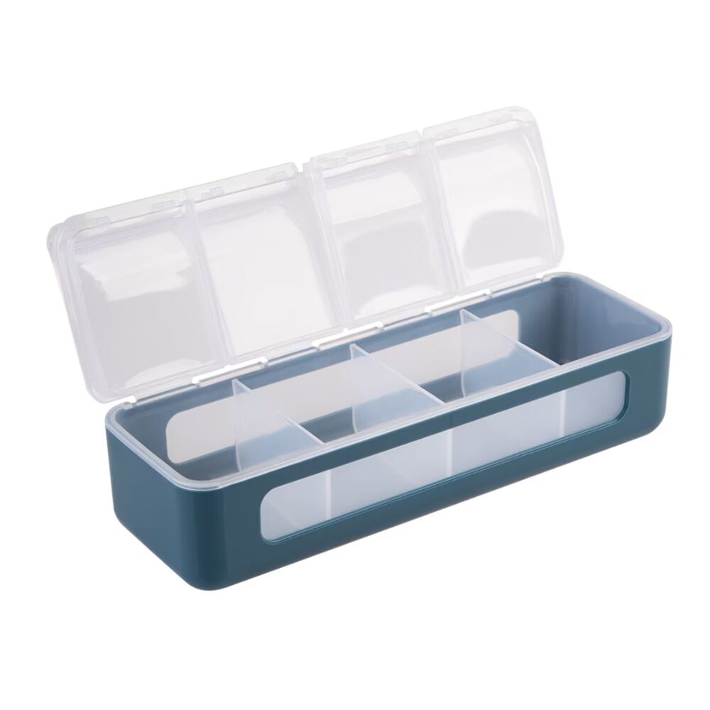 Melii - Luxe 4-Compartment Snackle Box Blue