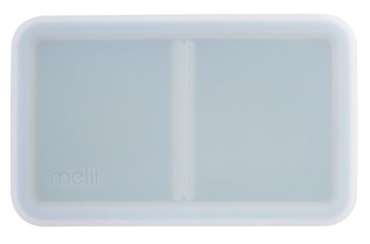 Melii - Luxe Silicone Bento Box with Dividers 700ml Blue Mint