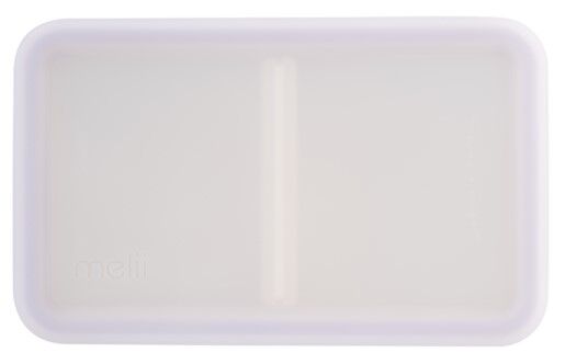Melii - Luxe Silicone Bento Box with Dividers 700ml Pink Ivory
