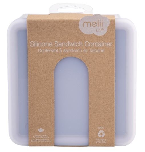Melii - Luxe Silicone Sandwich Container 790ml Pink