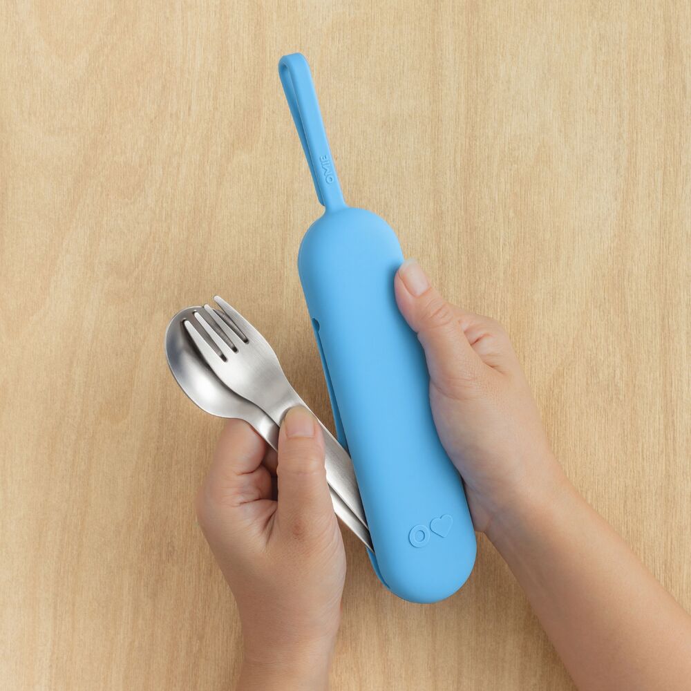 Omie - OmieBox UP Pod & Utensil Set 3pc Azure