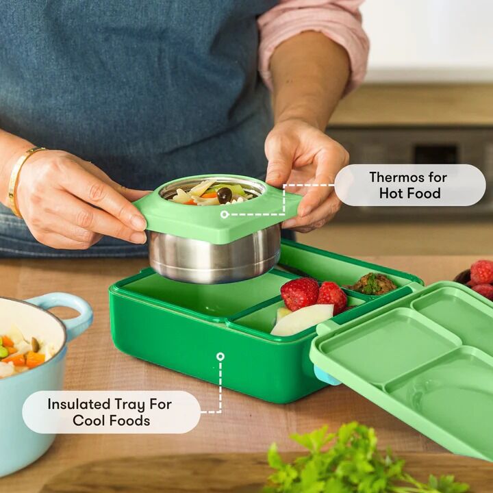 Omie - OmieBox Hot & Cold Bento Box Apple Green