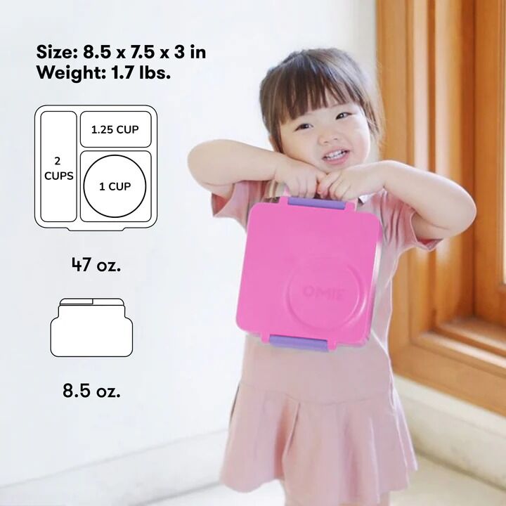 Omie - OmieBox Hot & Cold Bento Box Unicorn Pink