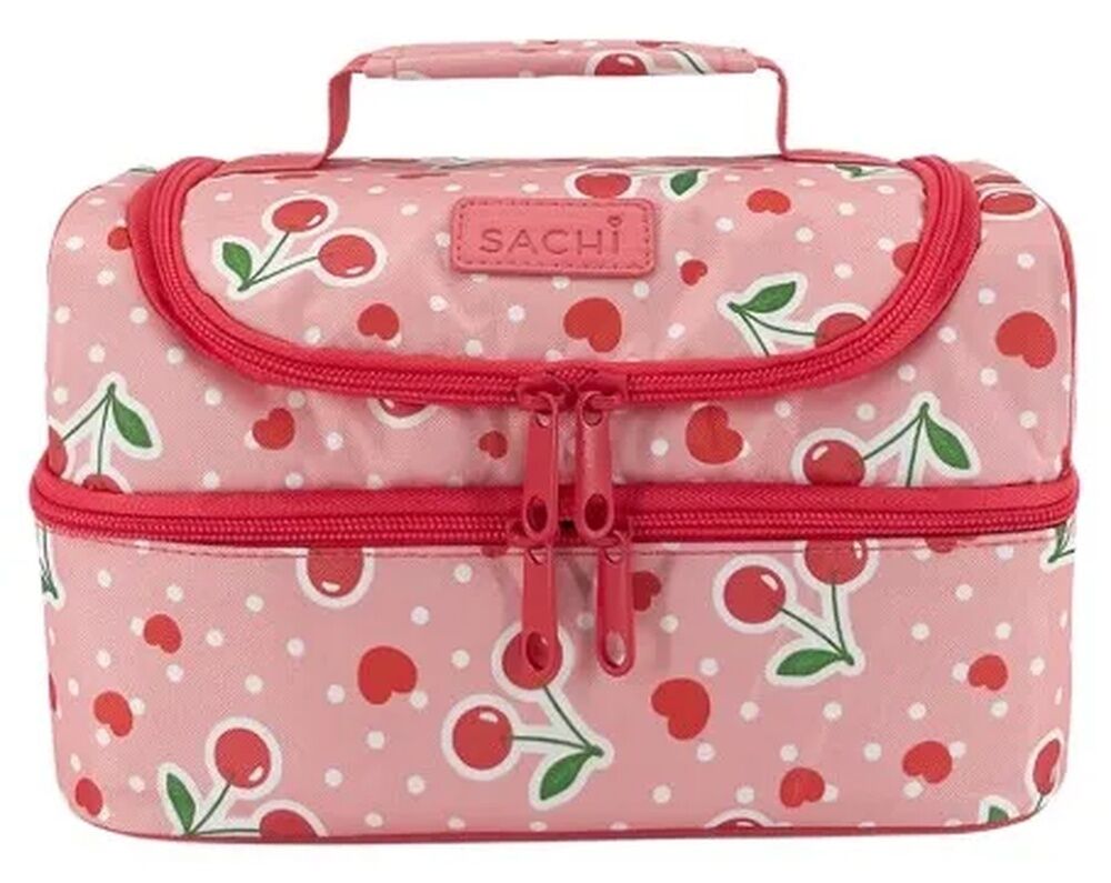 Sachi Insulated Double Decker Lunch Bag - Cherry Crush