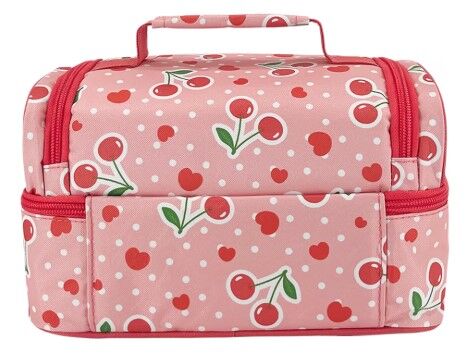 Sachi Insulated Double Decker Lunch Bag - Cherry Crush