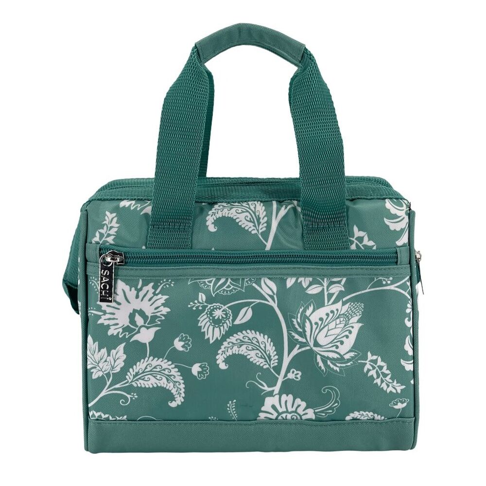 Sachi Insulated Lunch Bag - Green Paisley