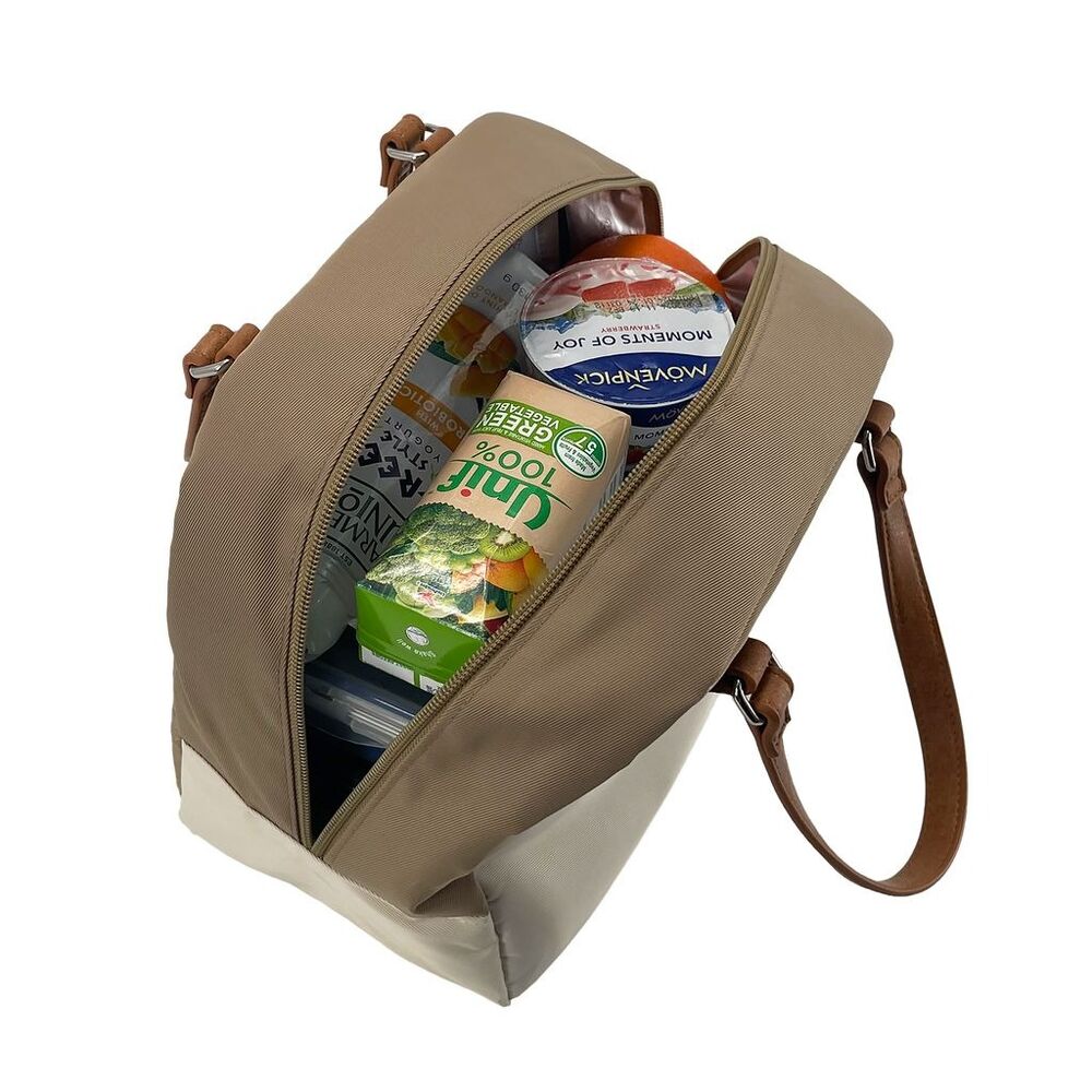 Sachi Insulated Cali Lunch Bag - Latte & Cream