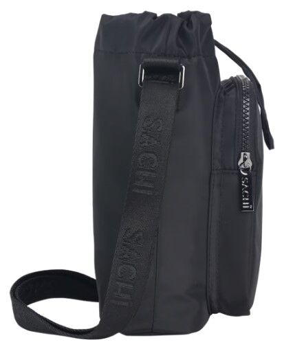Sachi Crossbody Lite Insulated Bottle Bag - Black - Large
