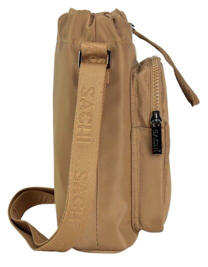 Sachi Crossbody Lite Insulated Bottle Bag - Latte - Large