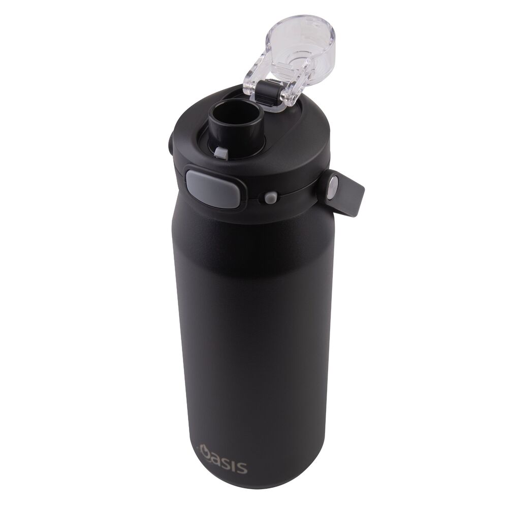 Oasis Capri Triple Wall Insulated Water Bottle - 750ml Black