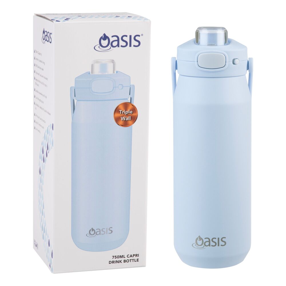 Oasis Capri Triple Wall Insulated Water Bottle - 750ml Periwinkle