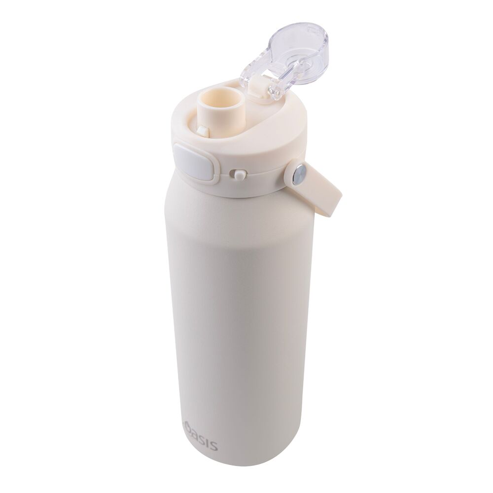 Oasis Capri Triple Wall Insulated Water Bottle - 1L Alabaster