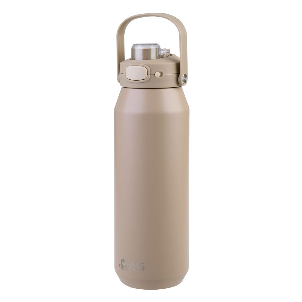 Oasis Capri Triple Wall Insulated Water Bottle - 1L Latte