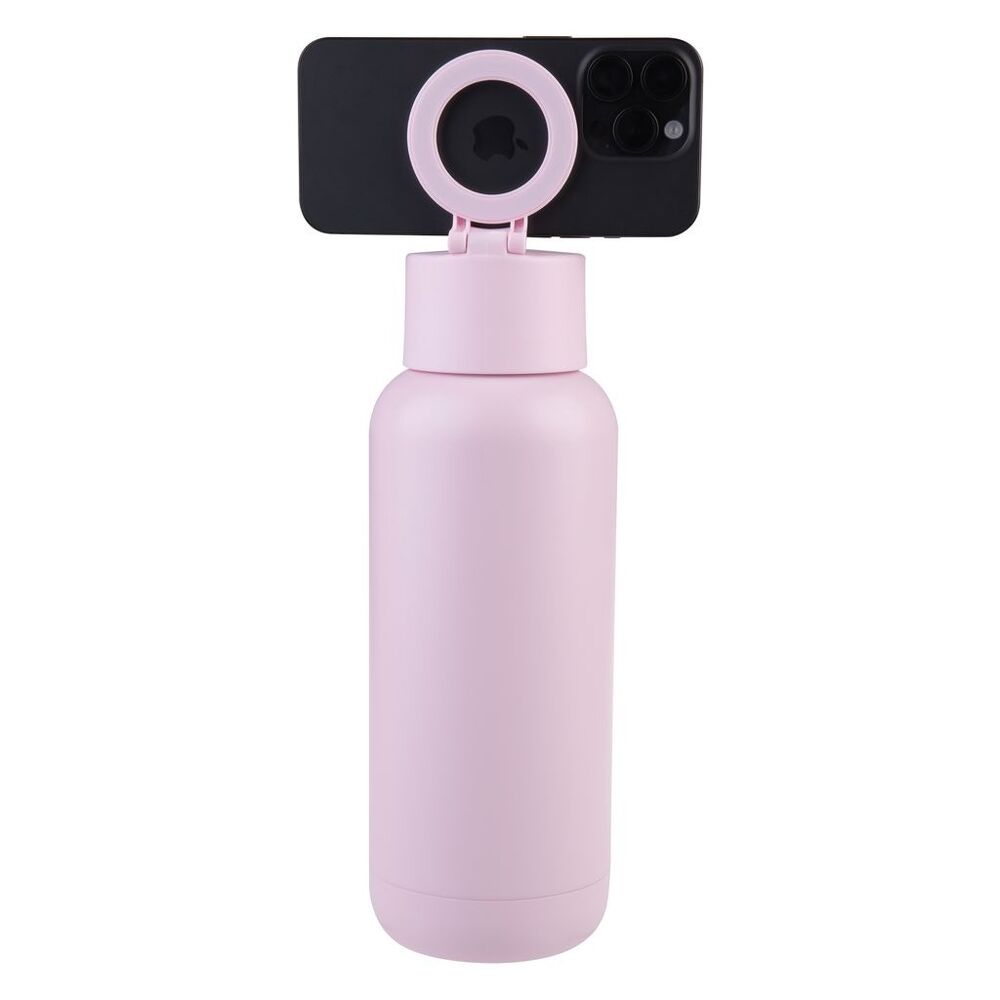 Oasis Moda Mag-Grip Triple Wall Insulated Water Bottle - 1L Pink Lemonade