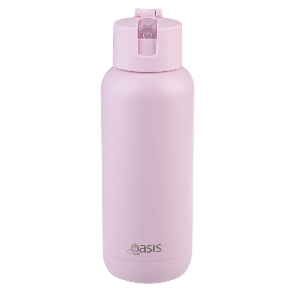 Oasis Moda Mag-Grip Triple Wall Insulated Water Bottle - 1L Pink Lemonade