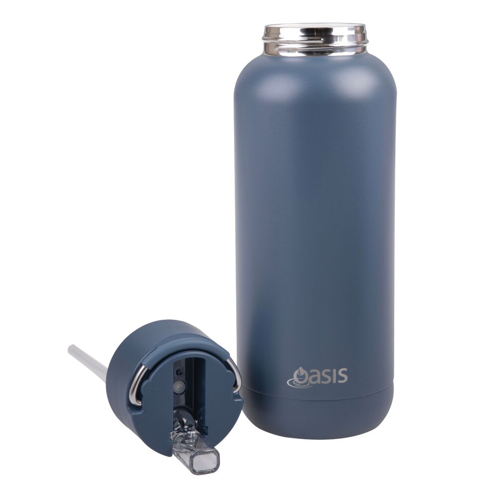 Oasis Moda Triple Wall Insulated Water Bottle - 1L Indigo