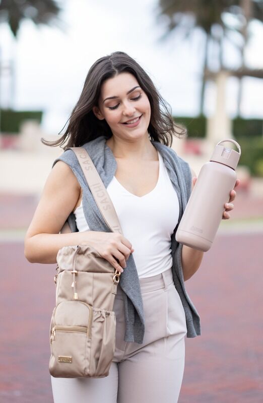Oasis Moda Triple Wall Insulated Water Bottle - 1L Latte