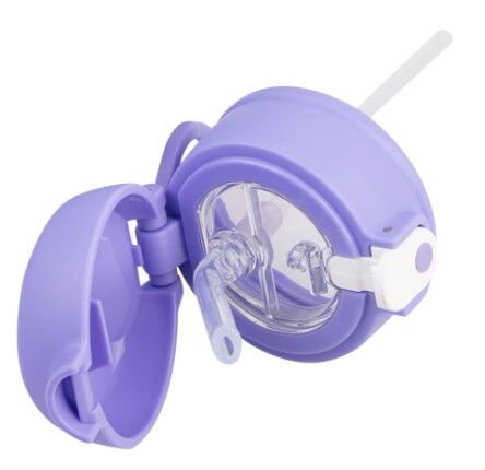 Oasis Double Wall Insulated Sipper Straw Kid's Drink Bottle - 550ml Mermaid Unicorns