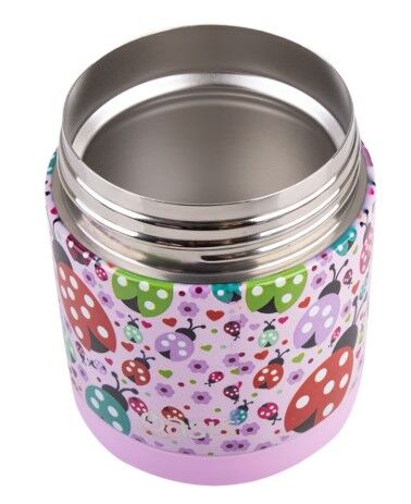 Oasis Double Wall Insulated Kid's Food Flask - 300ml Lovely Ladybugs