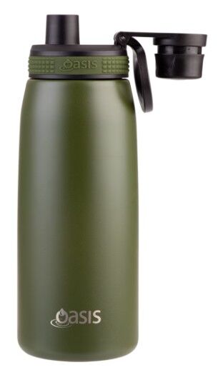 Oasis Double Wall Insulated Sports Bottle - 780ml Forest Green