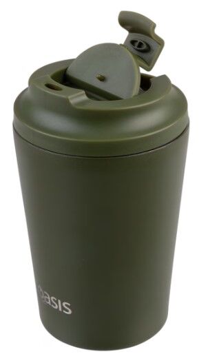Oasis Double Wall Insulated Coffee Cup - 360ml Forest Green