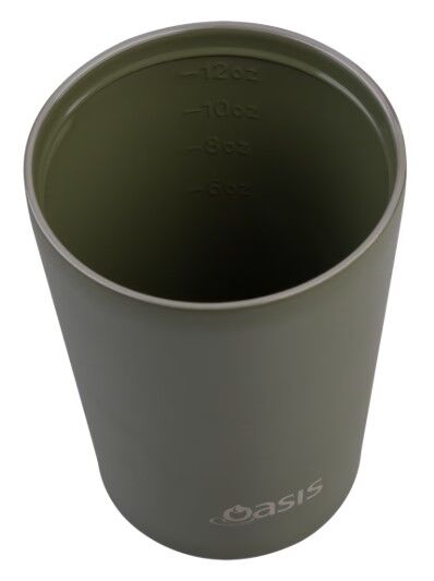 Oasis Double Wall Insulated Coffee Cup - 360ml Forest Green