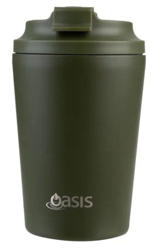 Oasis Double Wall Insulated Coffee Cup - 360ml Forest Green