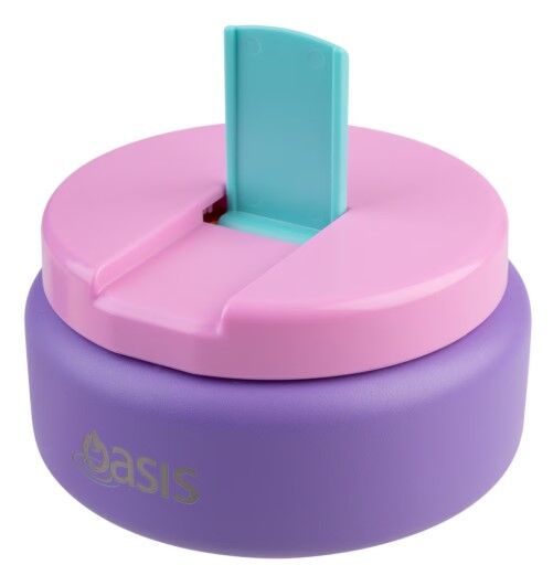 Oasis Double Wall Insulated Quick Release Lid Food Flask - 230ml Mermaid Purple