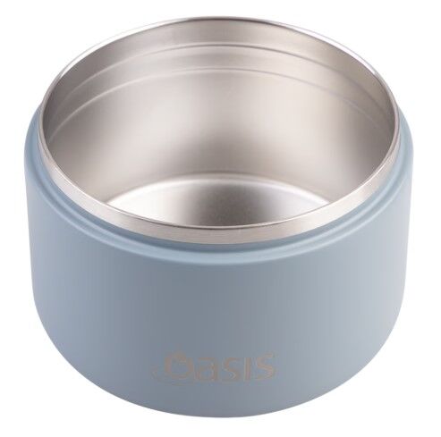 Oasis Double Wall Insulated Quick Release Lid Food Flask - 300ml Hazy Blue