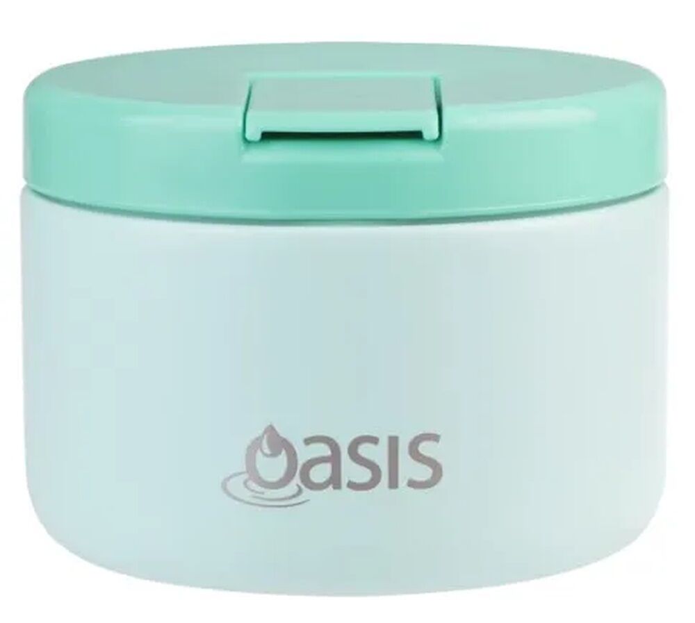 Oasis Double Wall Insulated Quick Release Lid Food Flask - 300ml Mint